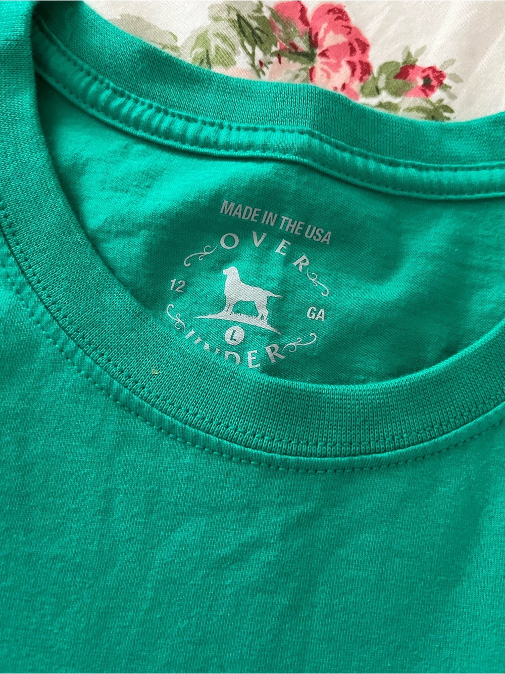 Over Under Teal Long Sleeve Graphic Tee - Dog Breed Print Large - Picture 5 of 5